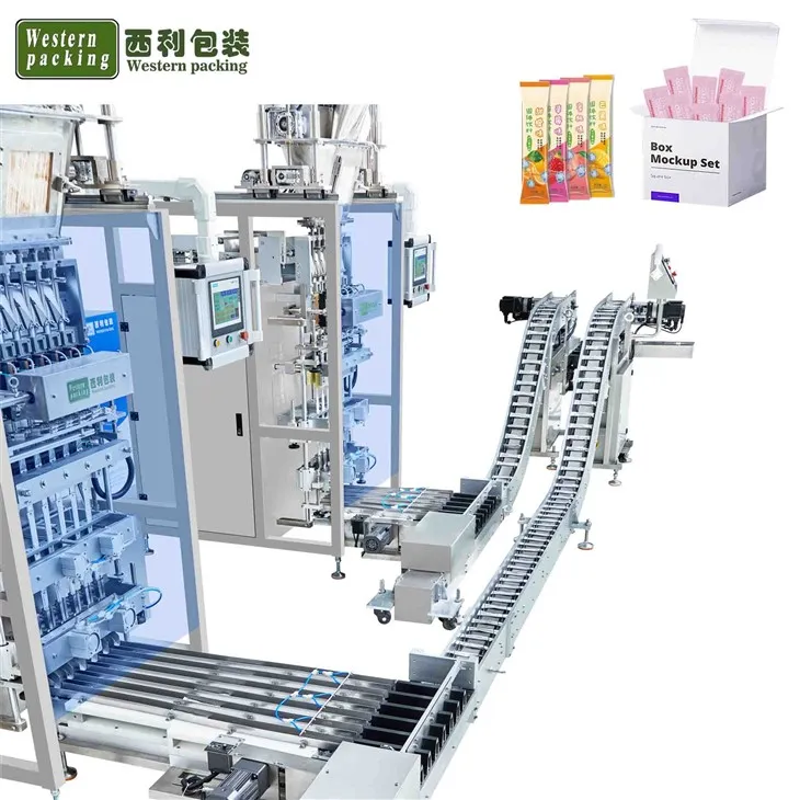 اسٹک سچیٹس کے لئے خودکار کارٹوننگ مشین