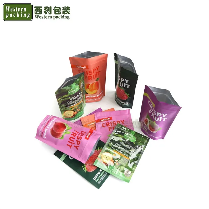 کوکی پرنٹنگ اسٹینڈ اپ زپلاک پاؤچ مائلر بیگ