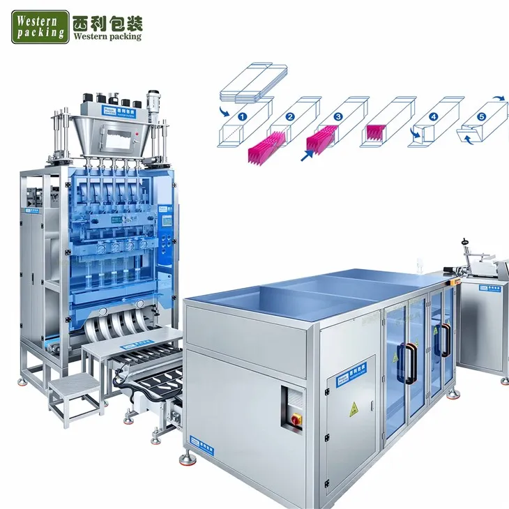 اسٹک سکیٹ پیکٹ کارٹوننگ مشین